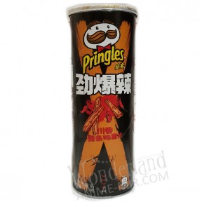 Чипсы Pringles Extra Hot с острым сычуаньским соусом